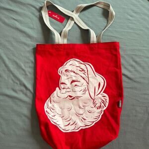 Brand New w/ tag Red Hallmark Santa tote bag